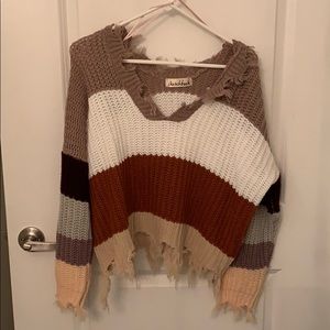 Sketchbook distressed sweater